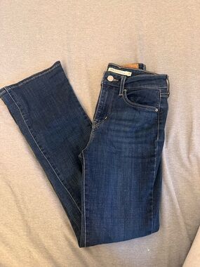 Dark Blue Women's Flare Jeans